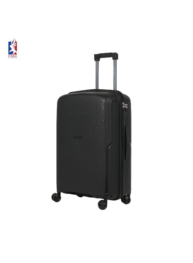 ايجل اكسبريس إيجل إكسبرس نيون X مجموعة حقائب بعجلات صلبة من البولي بروبيلين 14، 20، 24 و28 بوصة – أسود - Image 1